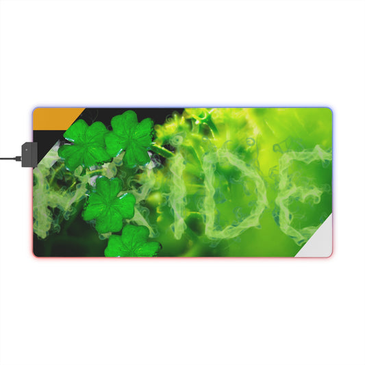 LED Desk Mat – Lucky Clover Smoke