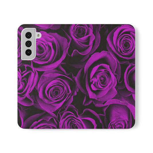 Flip Case – Amethyst Roses
