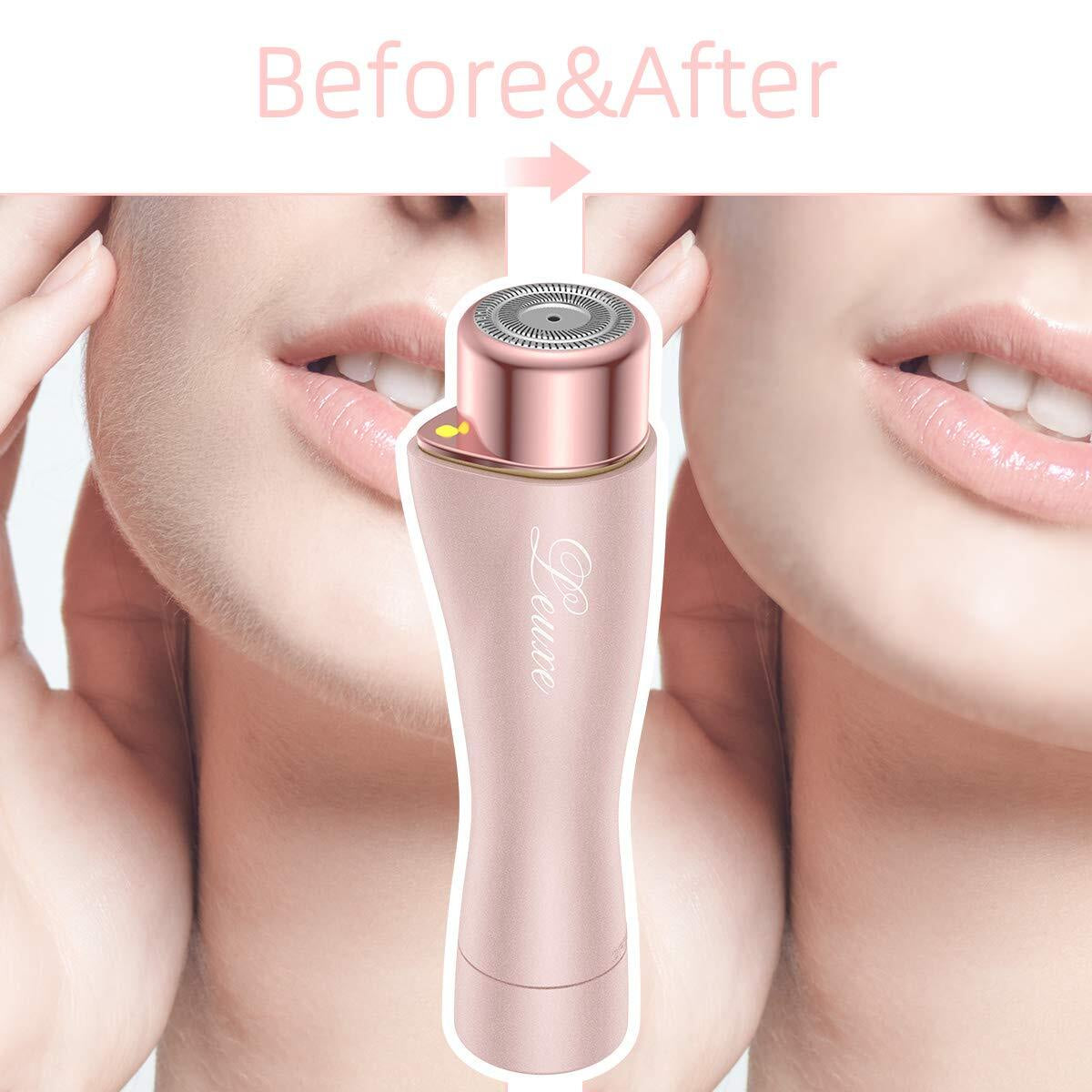 Facial Hair Remover for Women, Painless Hair Removal Waterproof Shaver Razor ...