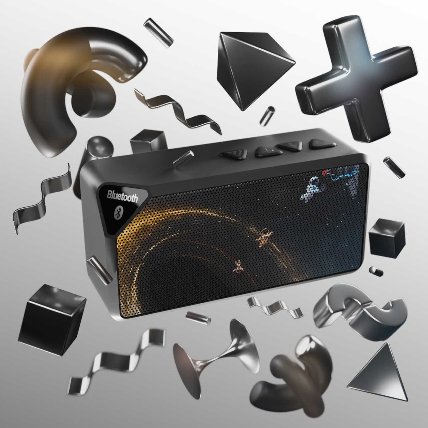 Portable Bluetooth Speaker – Cosmic Drift