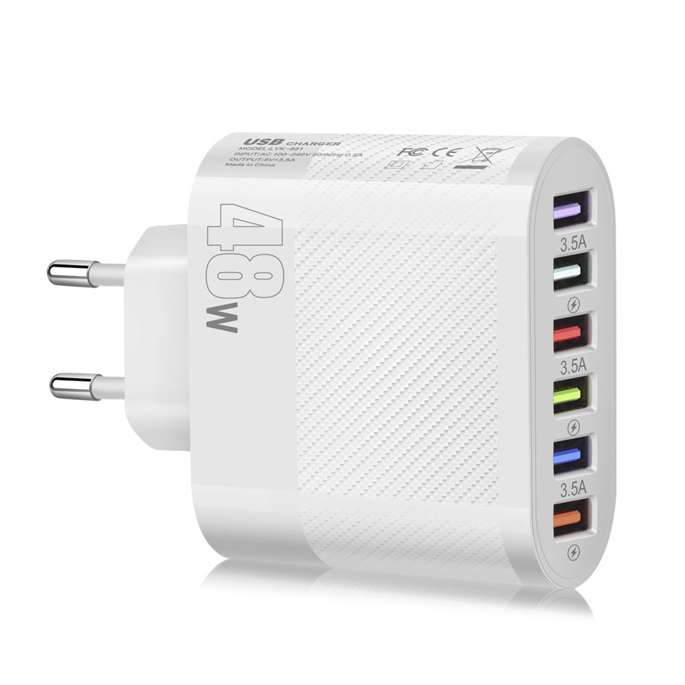 USB Wall Charger – 6-Port High Output