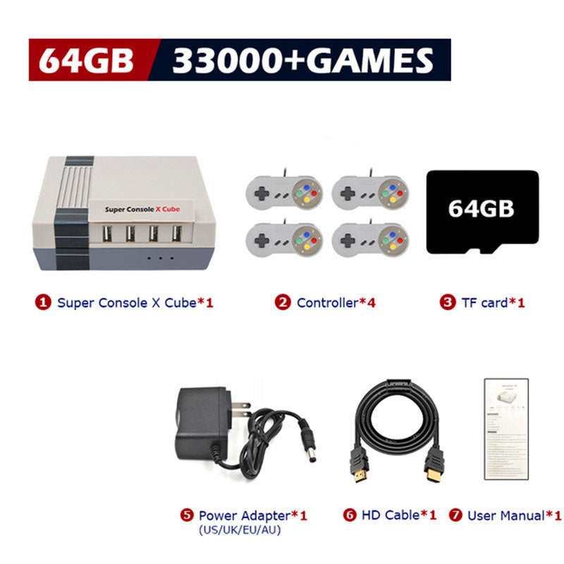 Retro Console Super Console Classic Red and White Machine