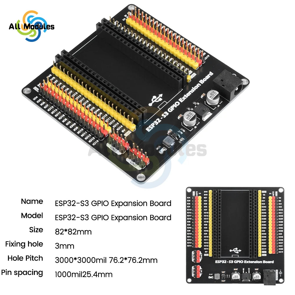 ESP32-S3 GPIO Iot Development Board Expansion Board ESP32 Expansion Board DC5.5 * 2.1 Interface