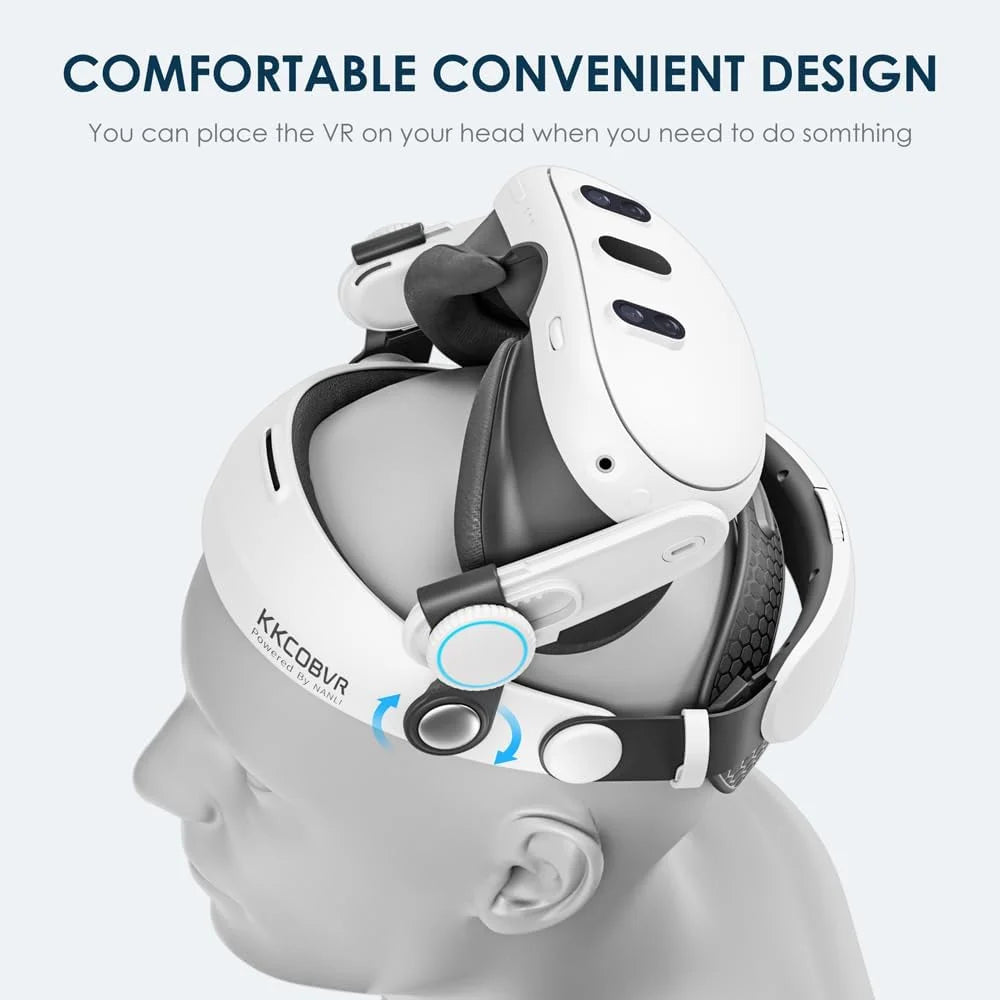 Q3 Halo Strap Compatible with Meta Quest 3 Enhanced Comfort, Replacement Elite Head Strap for Oculus 3 by Adjusting the Side Knobs