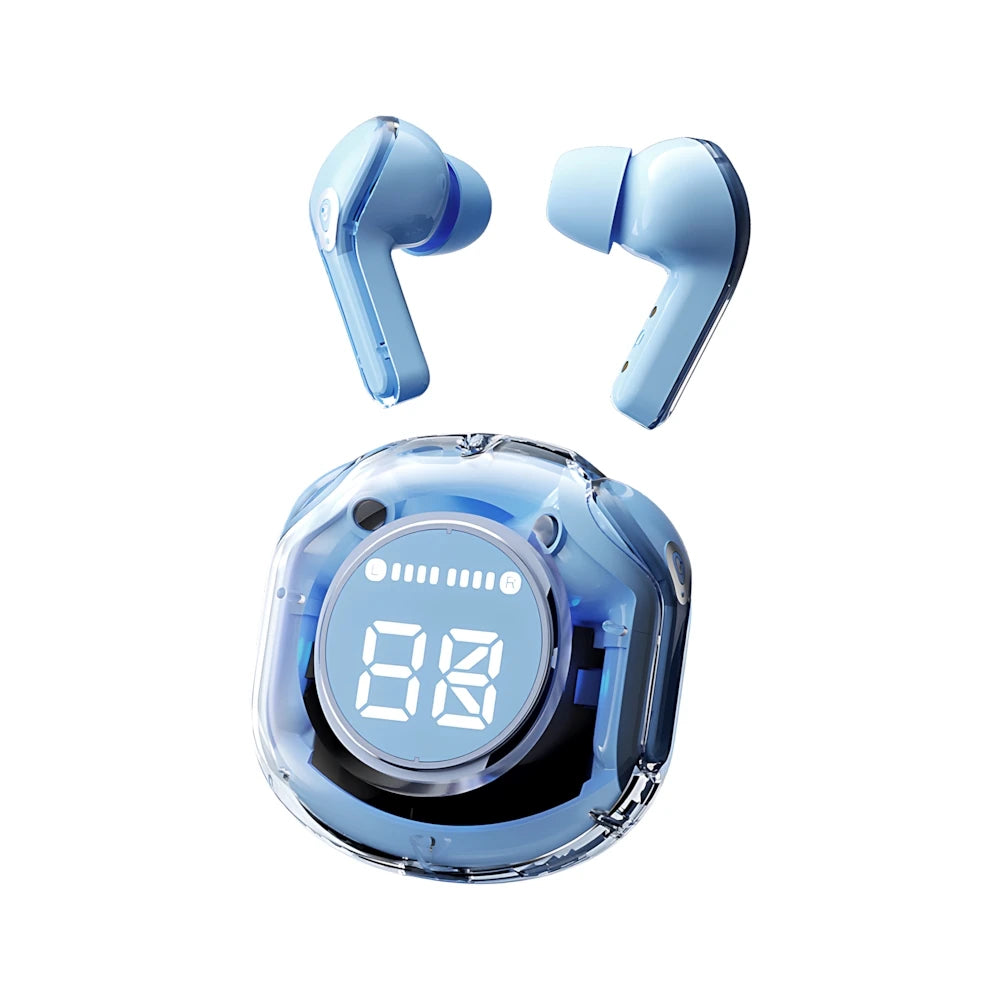 T8 PRO Tws Bluetooth Earbuds Transparent with LED Digital Display Wireless In-Ear Earphone for Xiaomi Huawei Iphone Headphone