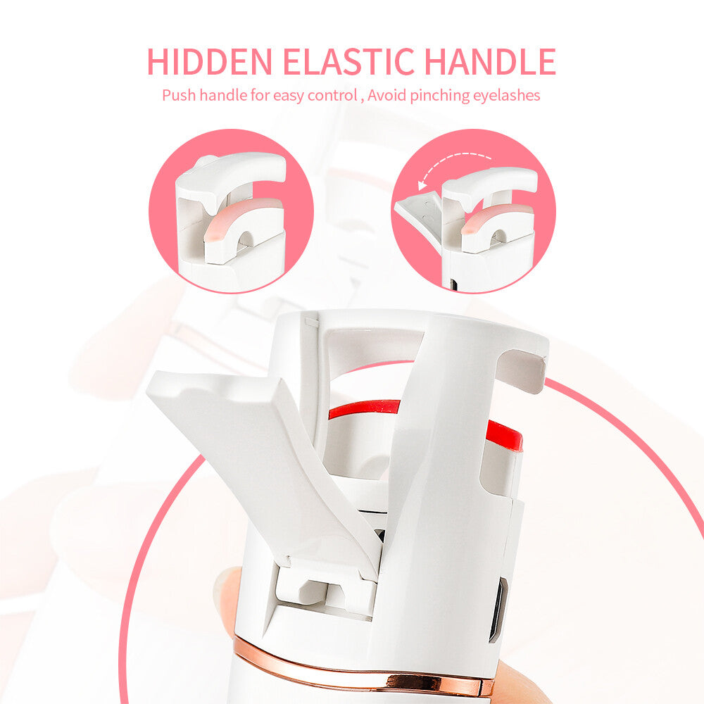 Electric Smart Heated Eyelash Curler Makeup Long Lasting Lashes Curl Beauty Tool