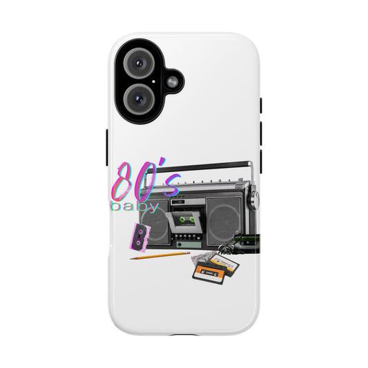 Protective Phone Case – 80’s Baby Retro Boombox Design