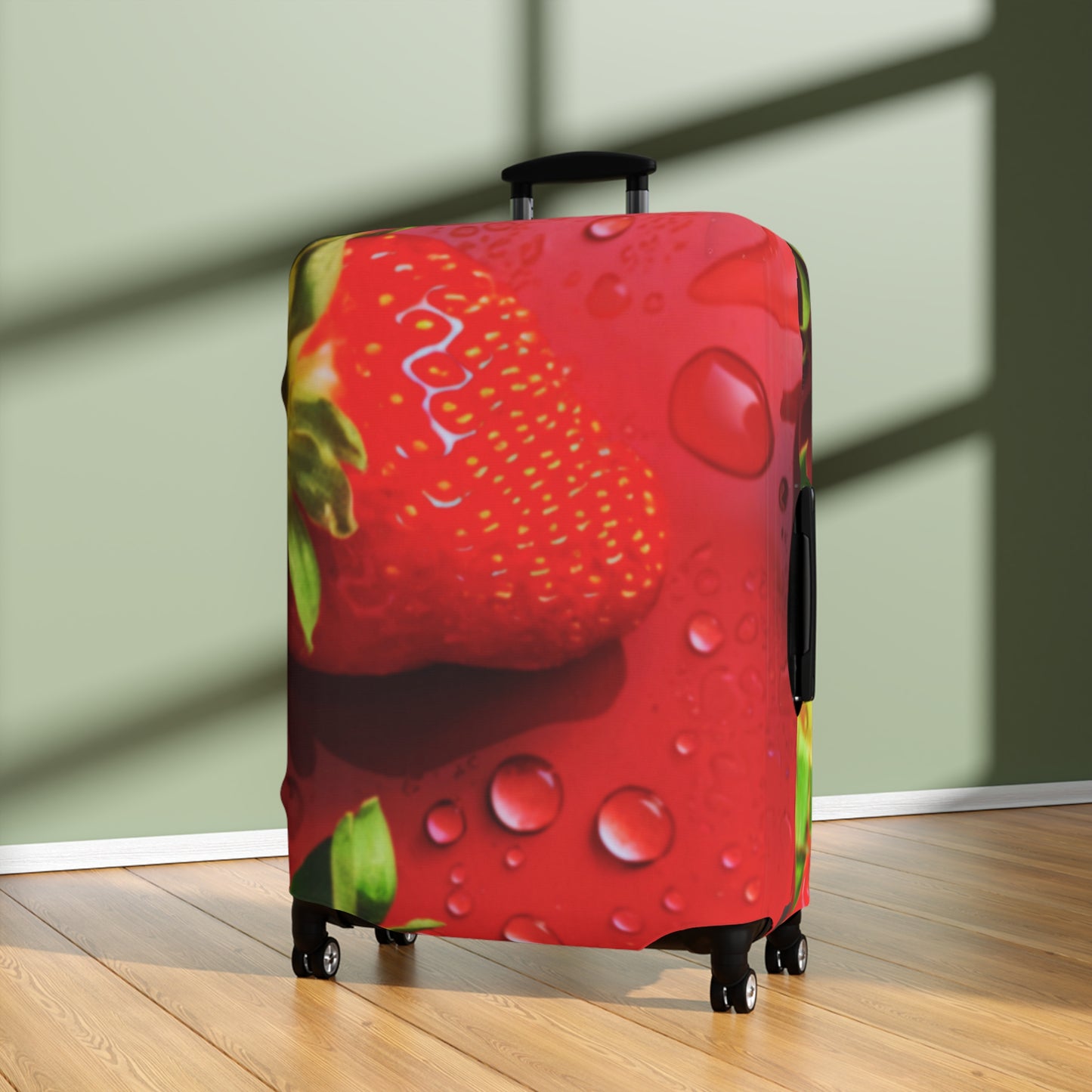 Luggage Cover – Strawberry Drip