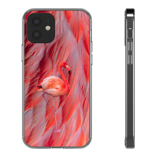 Clear Phone Case – Scarlet Plume
