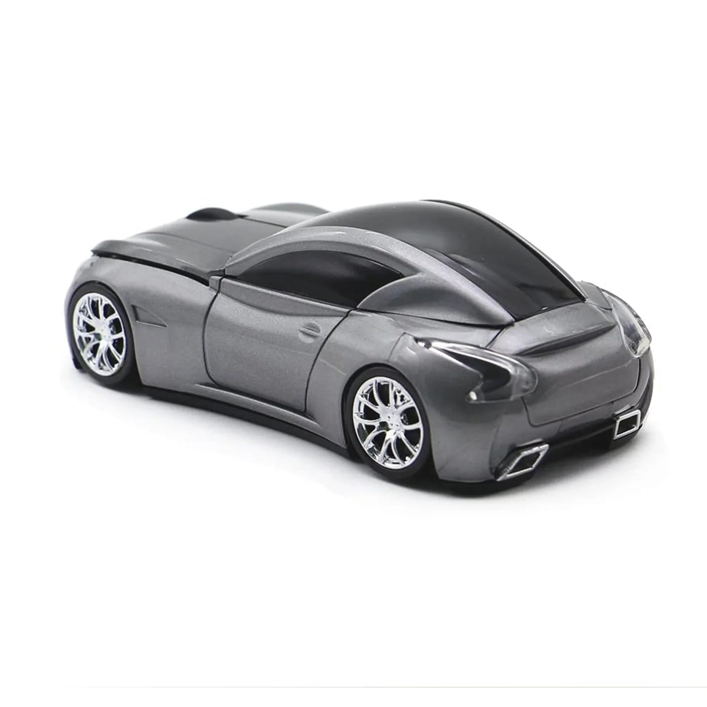 Wireless Mouse, 2.4Ghz Car Shape Mouse, Optical Cordless Mice with USB Receiver for PC Laptop Computer, Gray