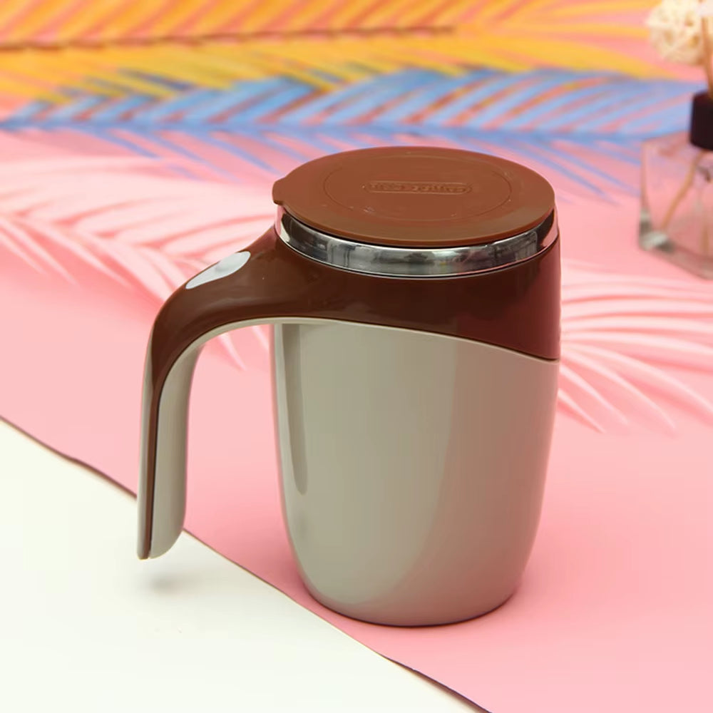 Smart Auto-Stirring Coffee Cup | Electric Magnetic Milk & Beverage Mixer | 304 Stainless Steel Design