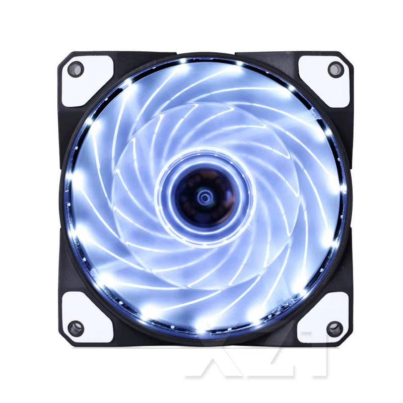 Newest Hot Colorful LED 120Mm LED Ultra Silent Computer PC Case Fan 15 Leds 12V with Rubber Quiet Molex Connector Cooling Fan