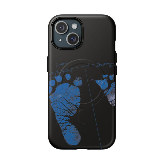 Protective Magnetic Phone Case – Mom’s Little Blue Footprints