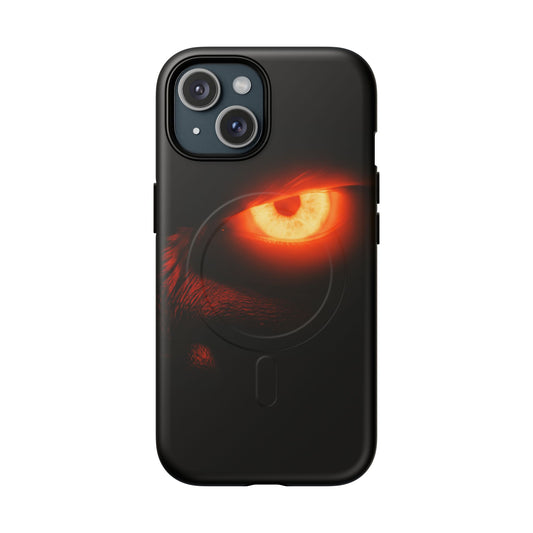 Protective Magnetic Phone Case – Blazing Monster Eyes