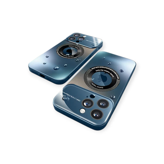 Funda MagSafe mate de lujo para iPhone 15 Pro Max: carga inalámbrica y protección para la cámara