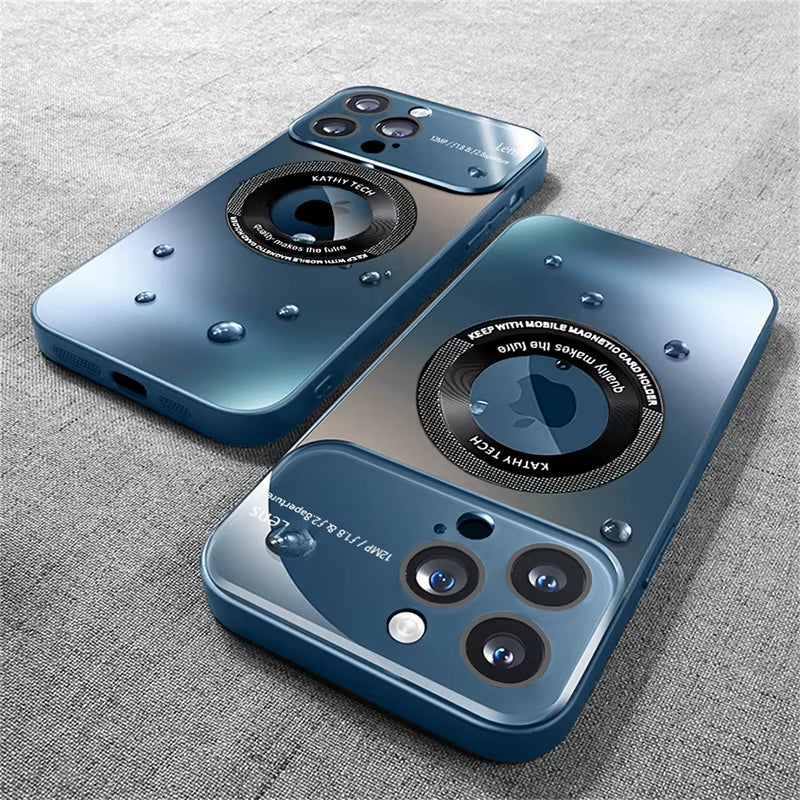 Seamless Wireless Charging & Camera Defense: Luxury Matte MagSafe Case for iPhone 15/14/13/12/11 Pro Max Plus