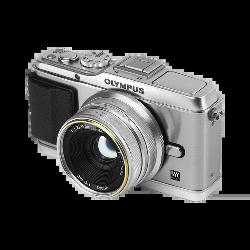 7Artisans 7 Artisans 25Mm F1.8 Manual Focus Prime Lens for Sony E/Fujifilm Fx/Canon Eos-M/Olympus and Panasonic Micro 4/3 Mount