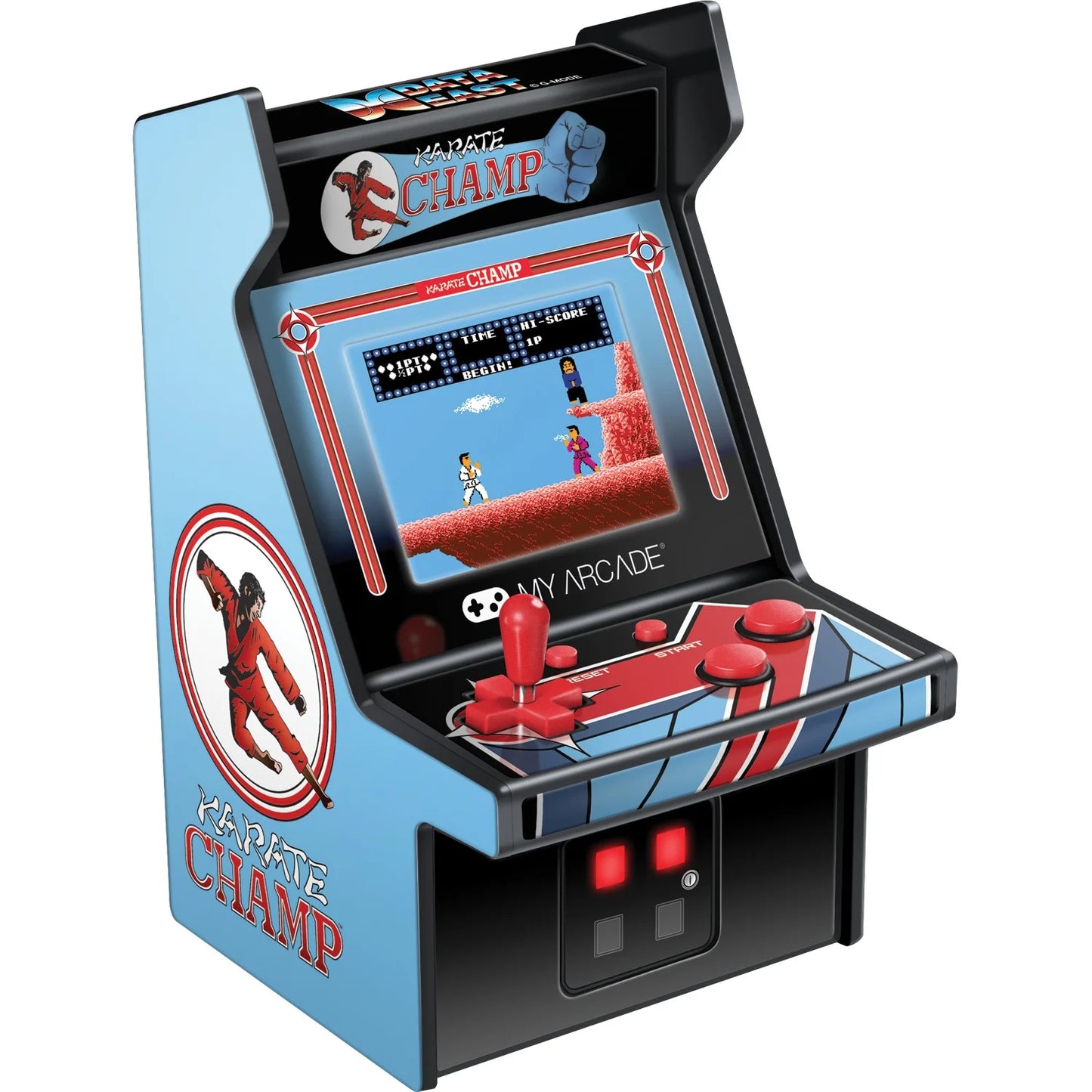 6" Retro Karate Champ Micro Arcade