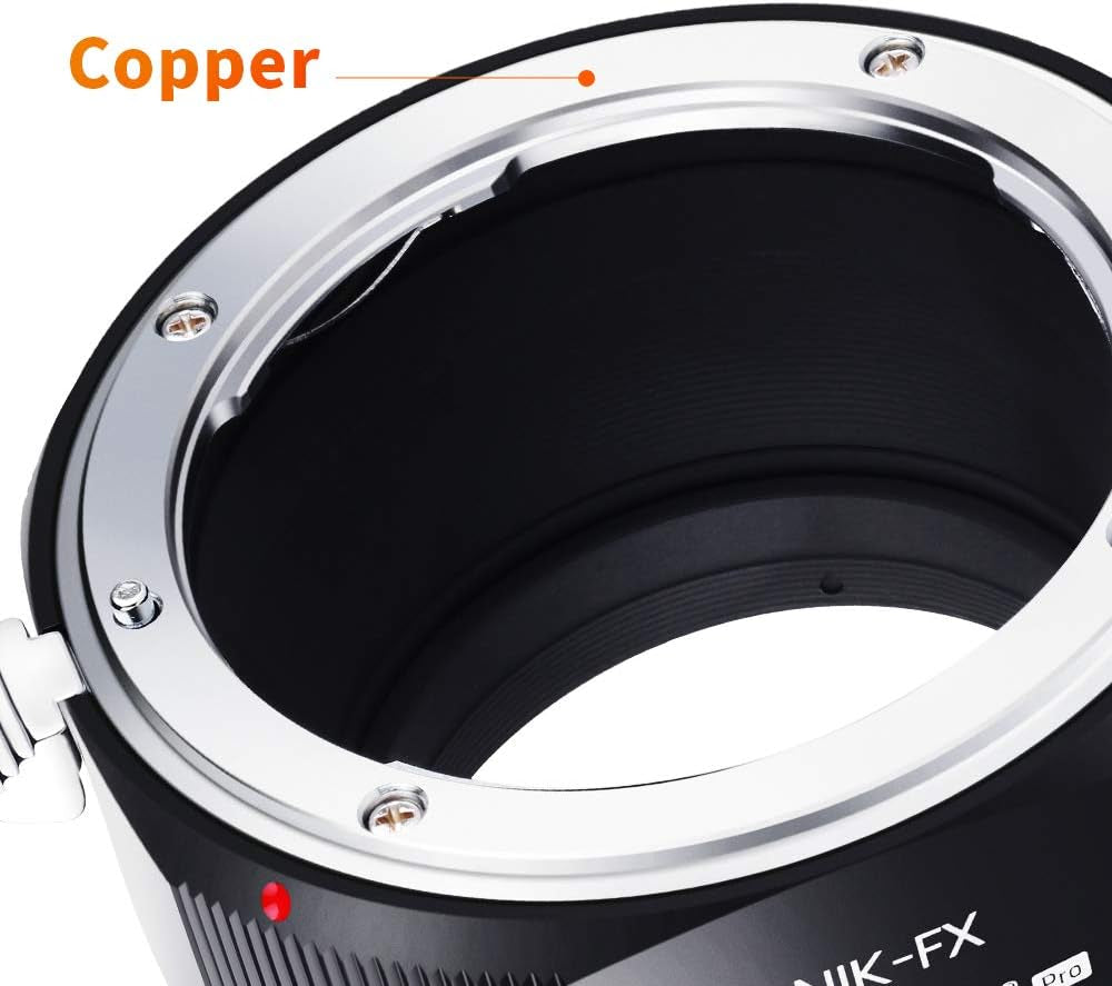 Lens Mount Adapter for AI/F Mount Lens to Fujifilm X Series Mirrorless FX Mount Camera Adapter with Matting Varnish Design for Fuji XT2 XT20 XE3 XT1 X-T2