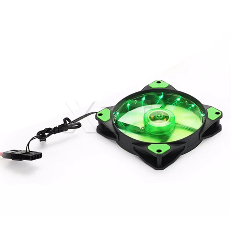 Newest Hot Colorful LED 120Mm LED Ultra Silent Computer PC Case Fan 15 Leds 12V with Rubber Quiet Molex Connector Cooling Fan