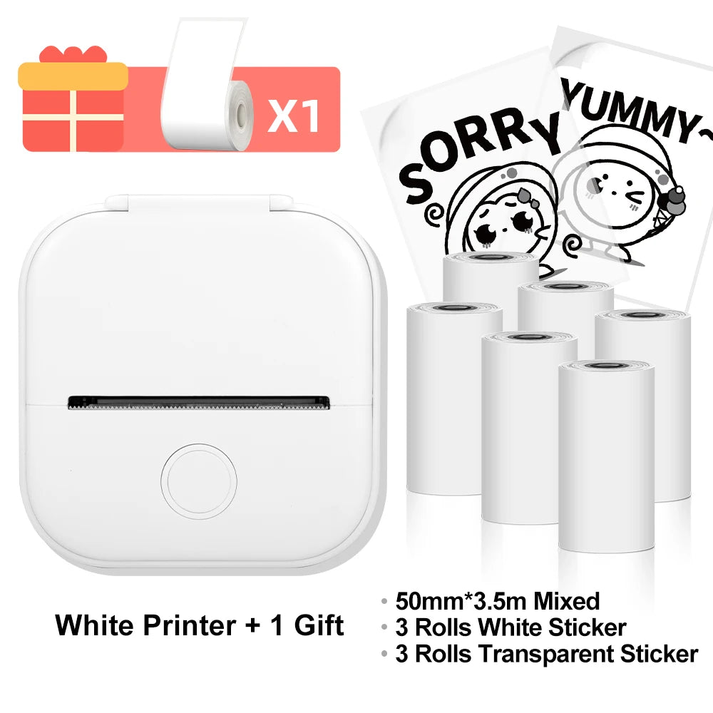Phomemo T02 Wireless Thermal Printer: Portable Pocket Photo/Label/List Printer