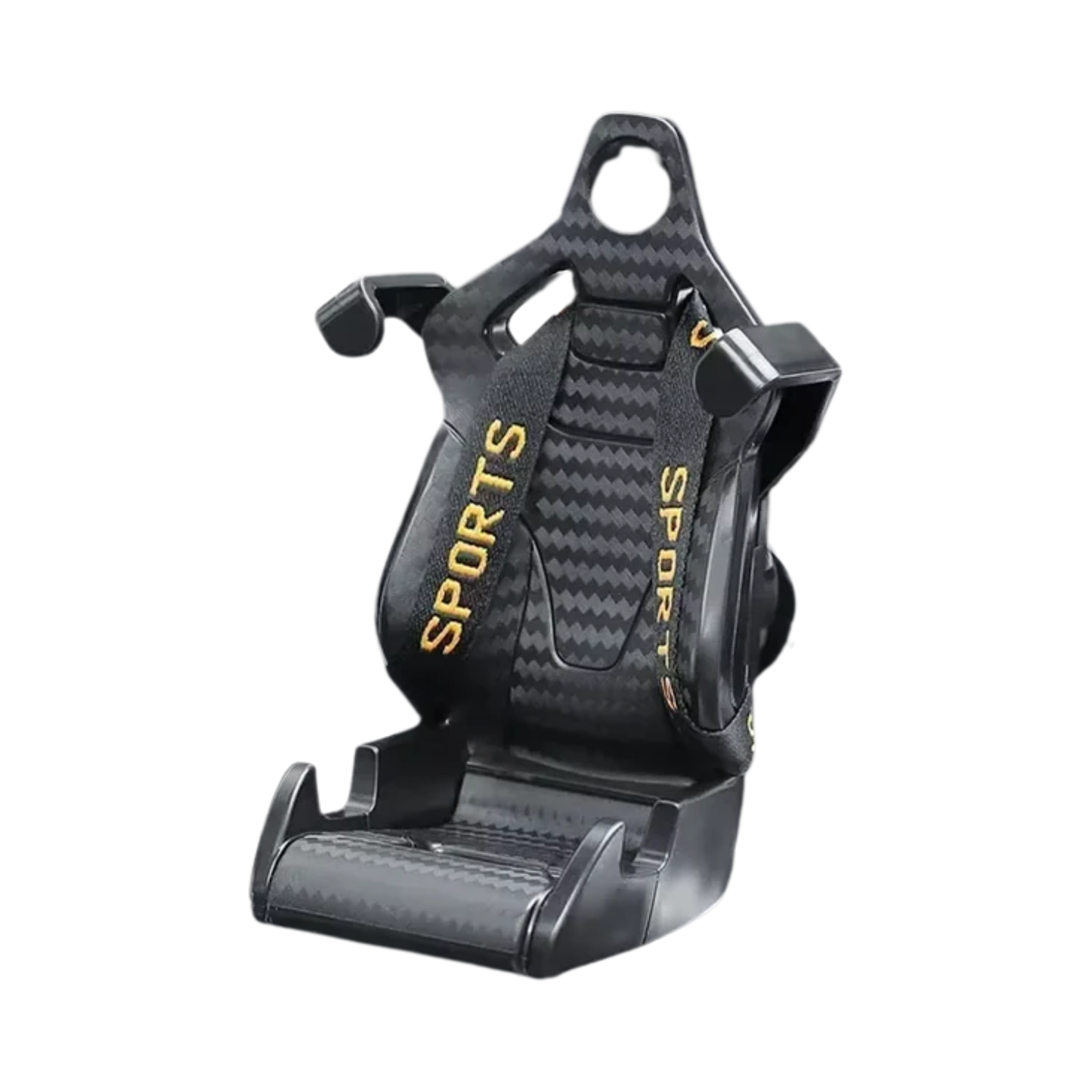 360° Racing Seat Phone Mount - Carbon Fiber Design, Air Vent Universal Holder