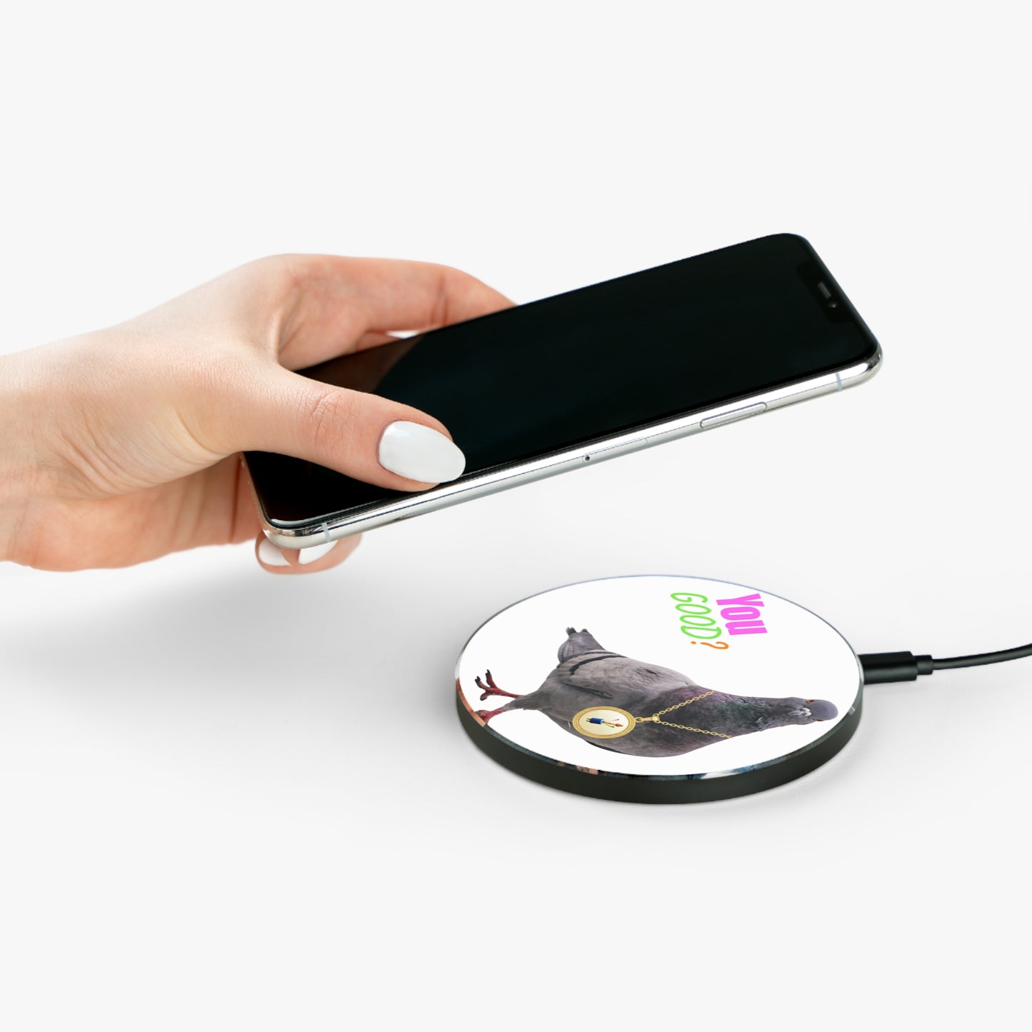 Wireless Charger – “You Good?” Pigeon 10W Charging Pad