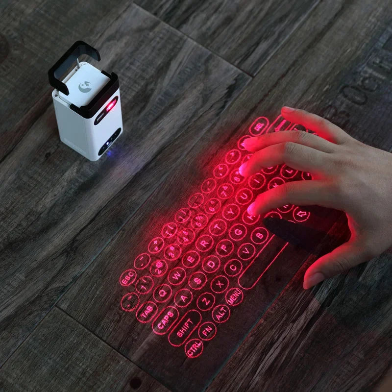 Bluetooth Virtual Laser Keyboard with Touch Projector & Mouse
