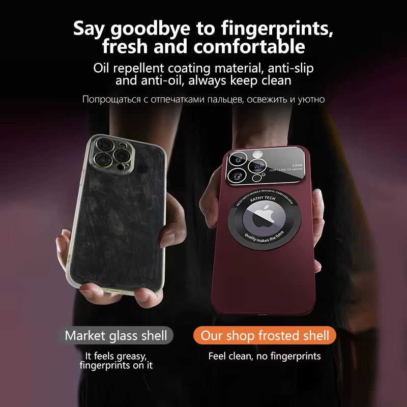 Seamless Wireless Charging & Camera Defense: Luxury Matte MagSafe Case for iPhone 15/14/13/12/11 Pro Max Plus