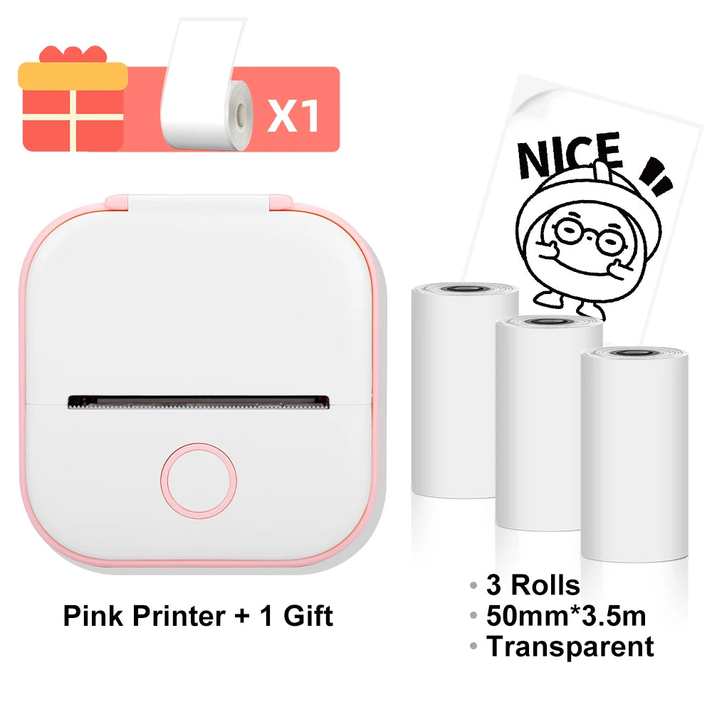 Phomemo T02 Wireless Thermal Printer: Portable Pocket Photo/Label/List Printer