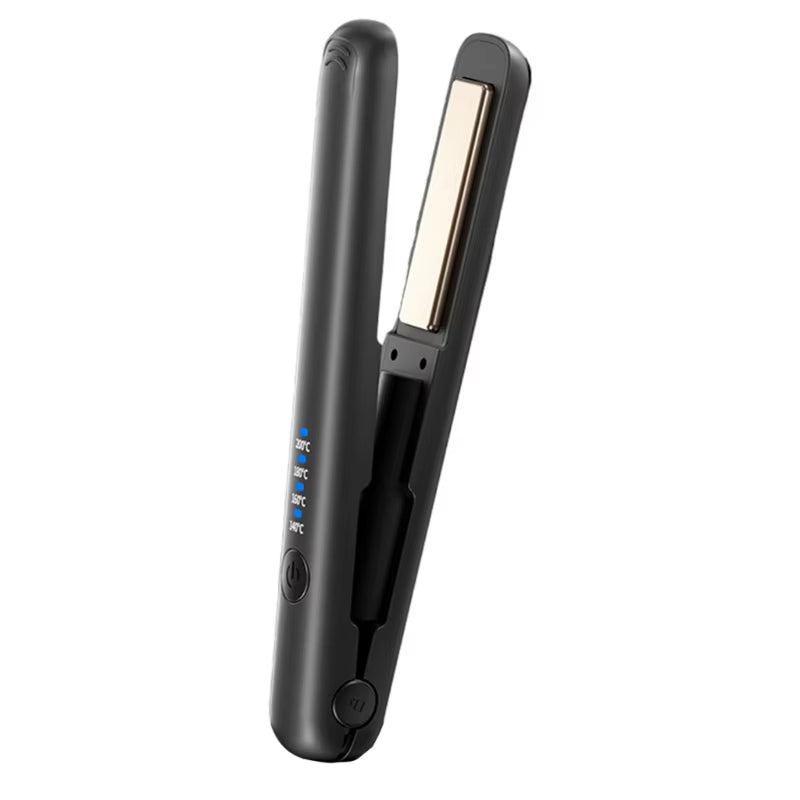 Travel Friendly Hair Straightener Wireless and Rechargeable Hair Iron 4 Heat Levels Hair Styling Tool PET Texture