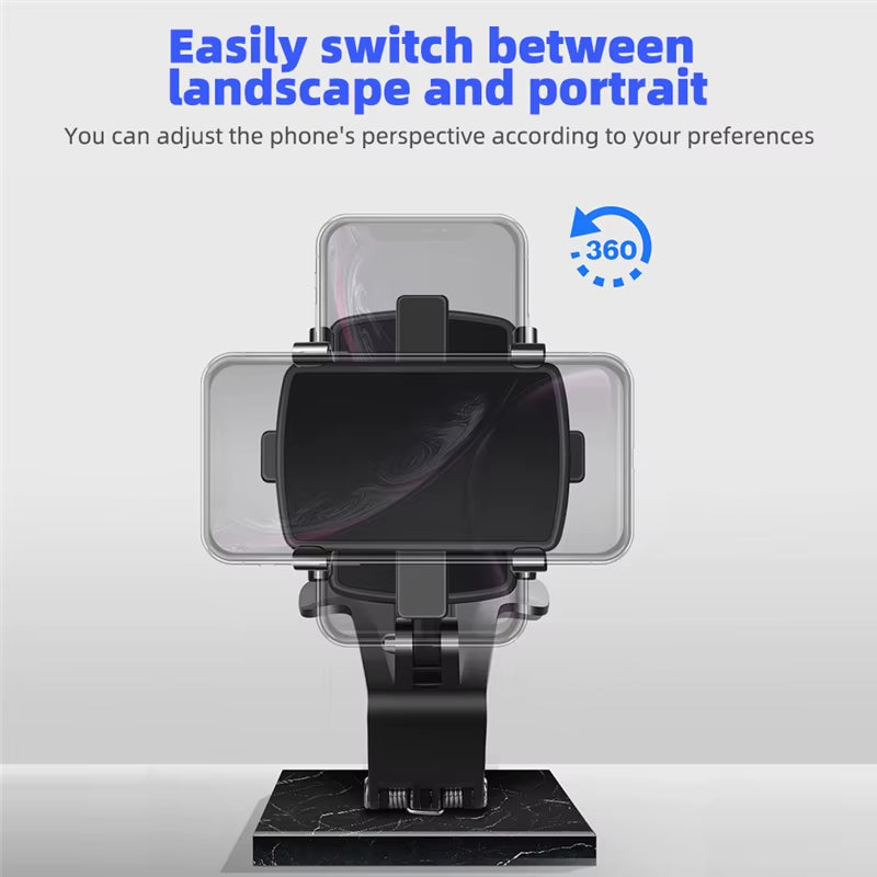 3-in-1 Car Phone Holder: Dashboard, Mirror, Vent