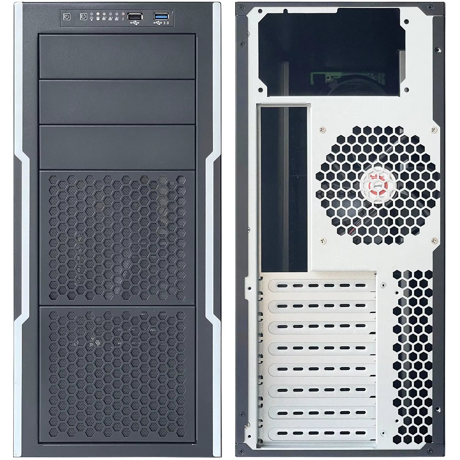 Support X99 Dual X79 Main Board Case Desktop Large Tank Water-Cooled Tower Server Chassis with 9 Optical Drive Spaces