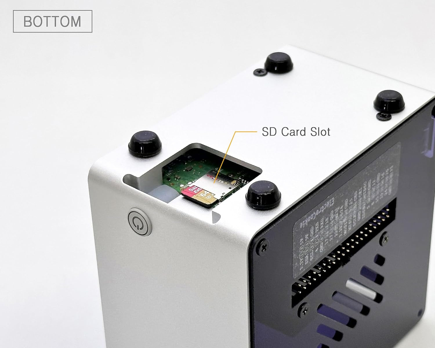 Electrocookie Raspberry Pi 5 Case, Aluminum Mini Tower Case with Cooling Fan