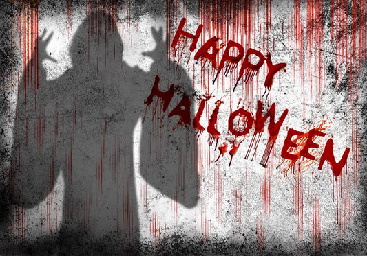 7X5Ft Bloody Halloween Backdrop Halloween Horror Photography Background for Party Decorations Trick or Treat Banner for Photo Booth 066