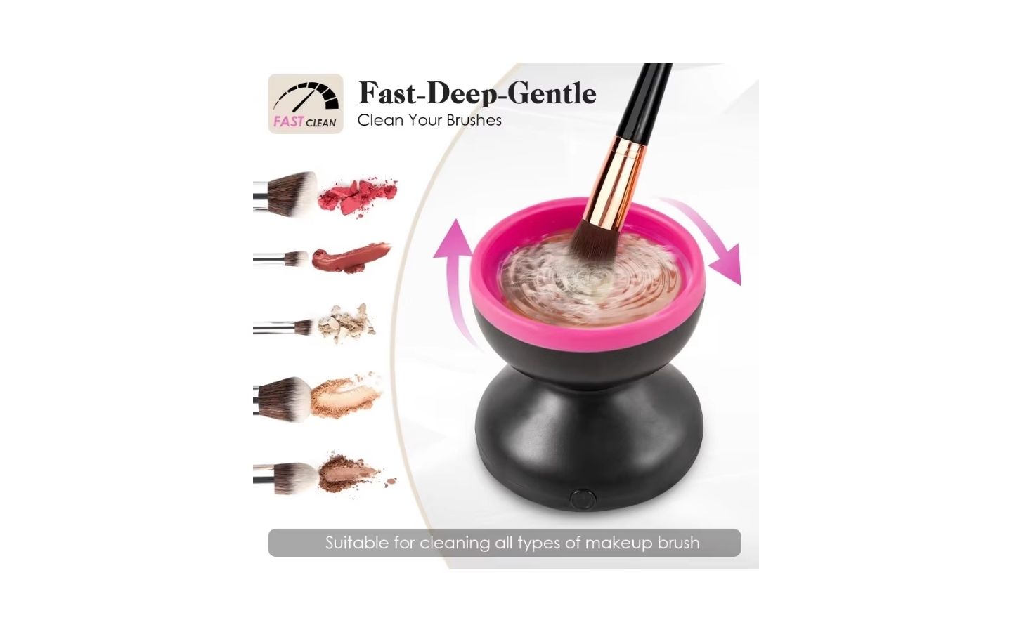 USB Makeup Brush Cleaner: Automatic Electric Wash & Dry, Silicone Tool