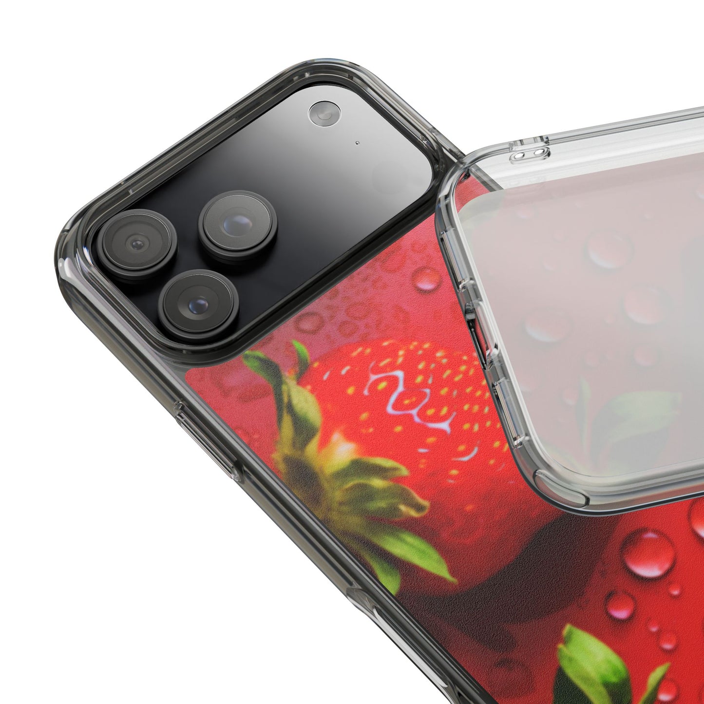 Clear Phone Case – Strawberry Drip