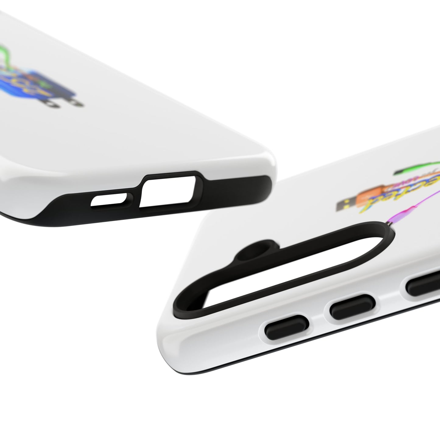 Protective Phone Case – 215 Connected Plug Logo Design