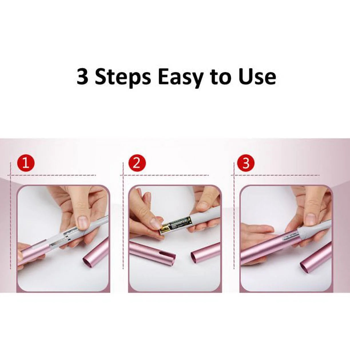 Eyebrow Hair Trimmer, Women Electric Hair Remover Eyebrow Shaper Portable Facial Hair Razor, Gift for Women