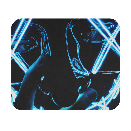 Rectangle Mouse Pad – Neon Anarchy