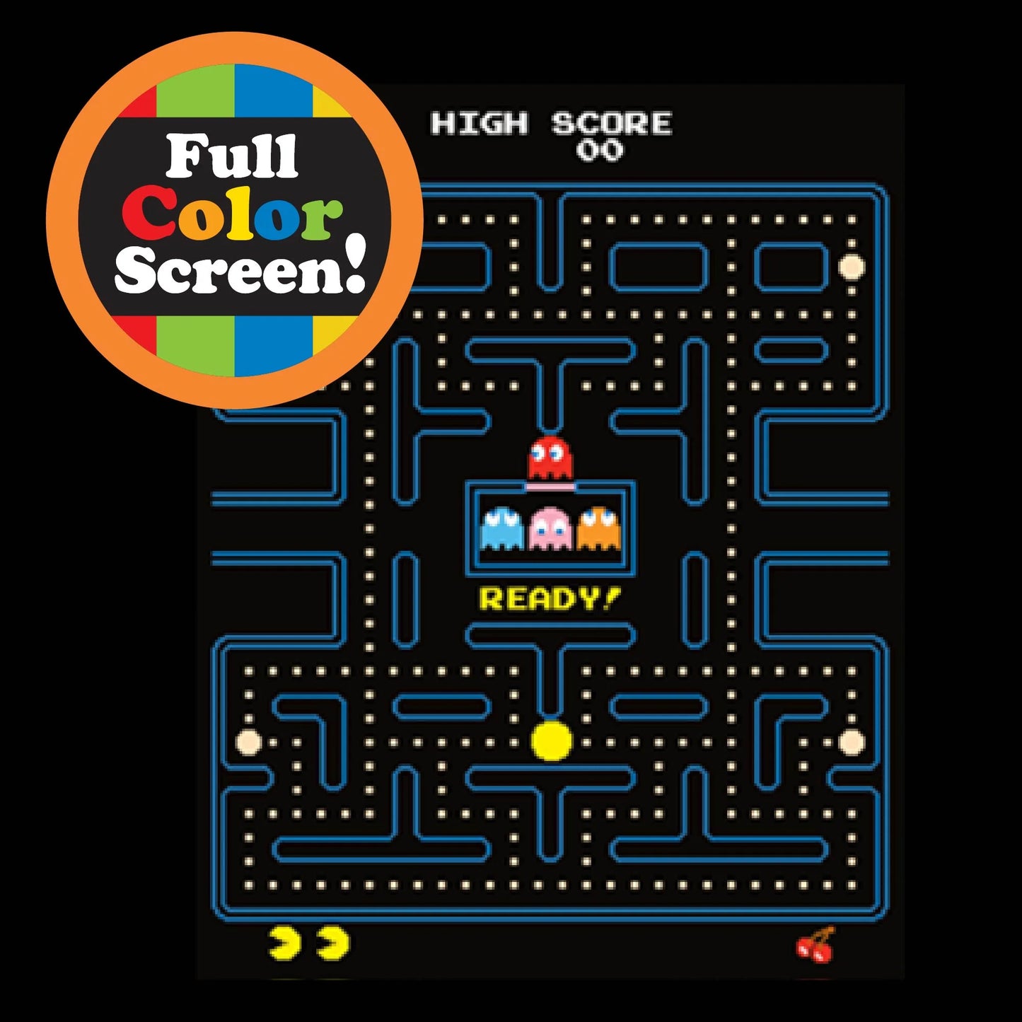 Arcade Classics Pac-Man - Retro Mini Arcade Game, 4-Color Screen, Great Gift for Kids 8+