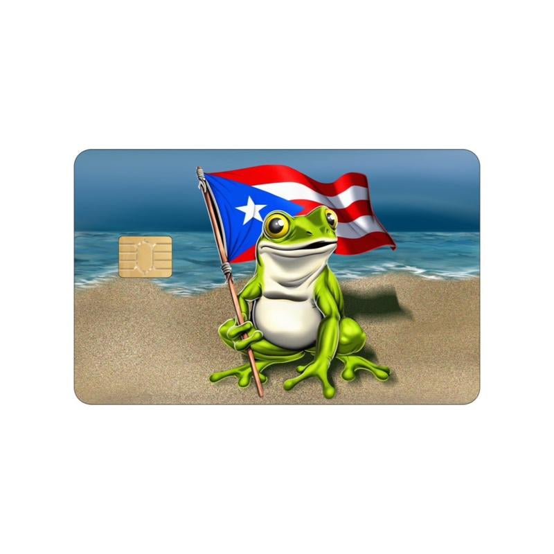 Puerto Rico Card Skin: Matte Finish, Premium Quality, No Residue