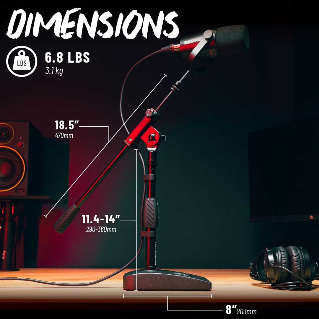 GFW-MIC-0821 Compact Base Bass Drum and Amp Mic Stand