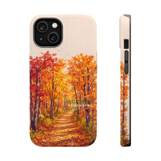 Wireless-Charging Compatible Case – Autumn Remembered – Compatible with iPhone 13–17 & Samsung Galaxy S25–S26 Series