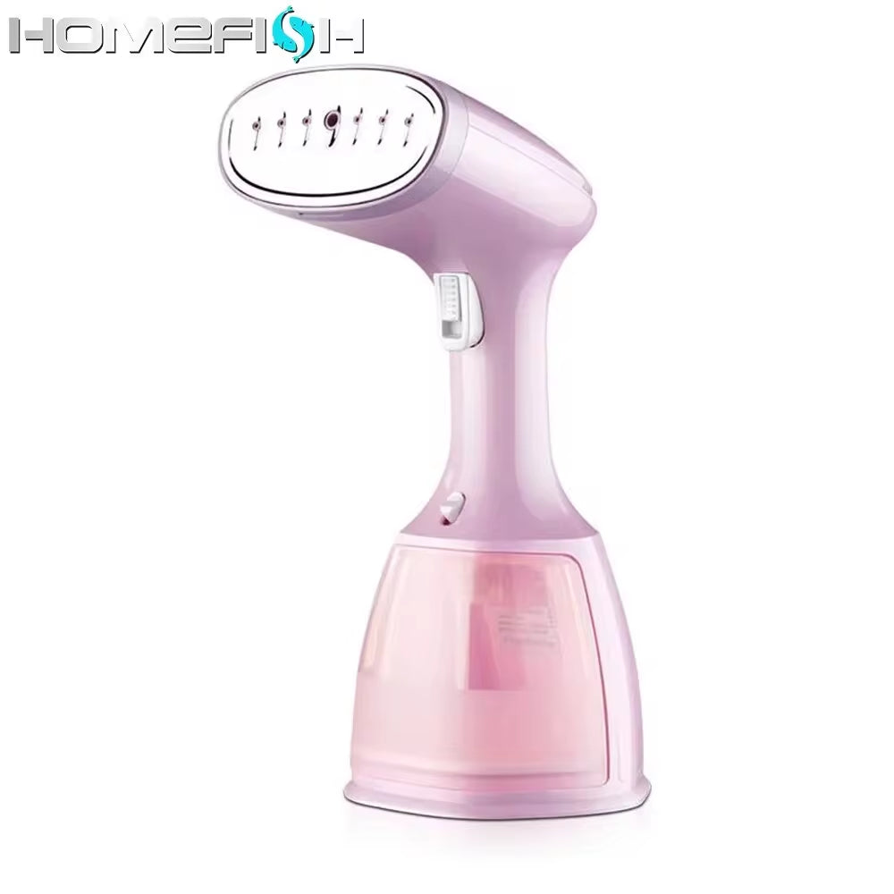 Powerful 1500W Handheld Fabric Steamer: 20 Second Heat-Up, 7 Holes, 280ml