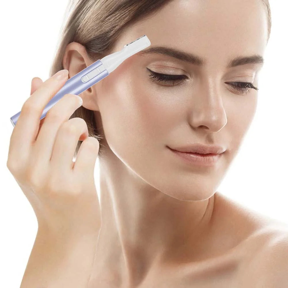 Eyebrow Hair Trimmer Women Electric Hair Remover Eyebrow Shaper Pen Portable Facial Hair Razor for Facial Hair Removal & Eyebrows