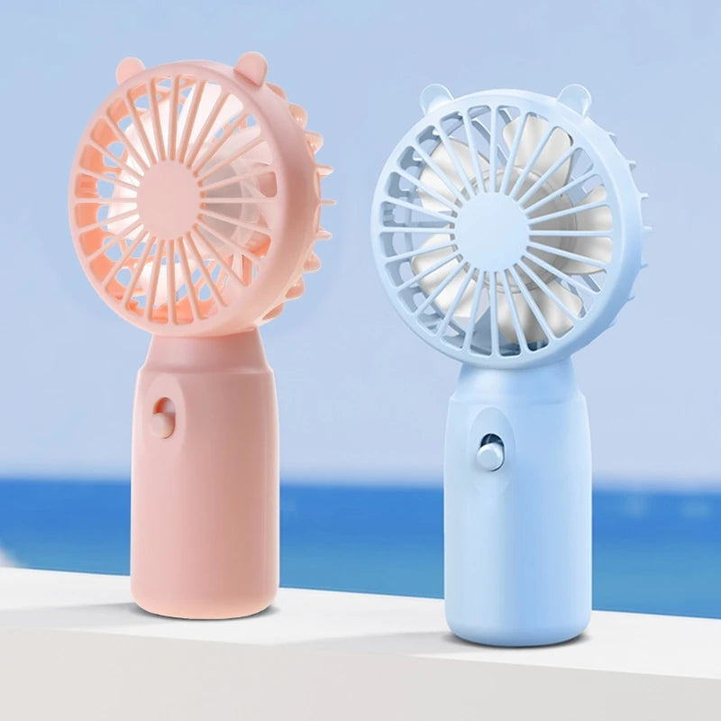 Small Fan Handheld Mini Fan Summer Portable Fan Aa-Battery Operated