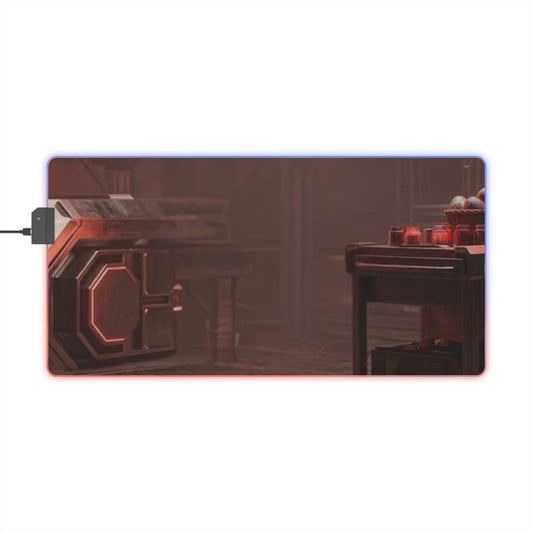 Gaming LED Desk Mat – Cyber Bunny Lair