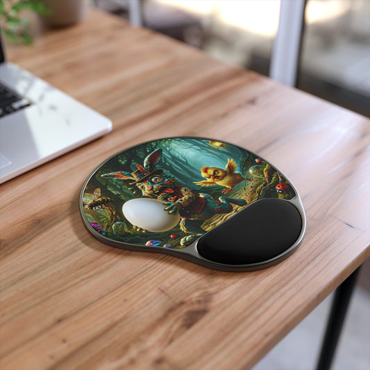 Mouse Pad with Wrist Rest – Egg Heist