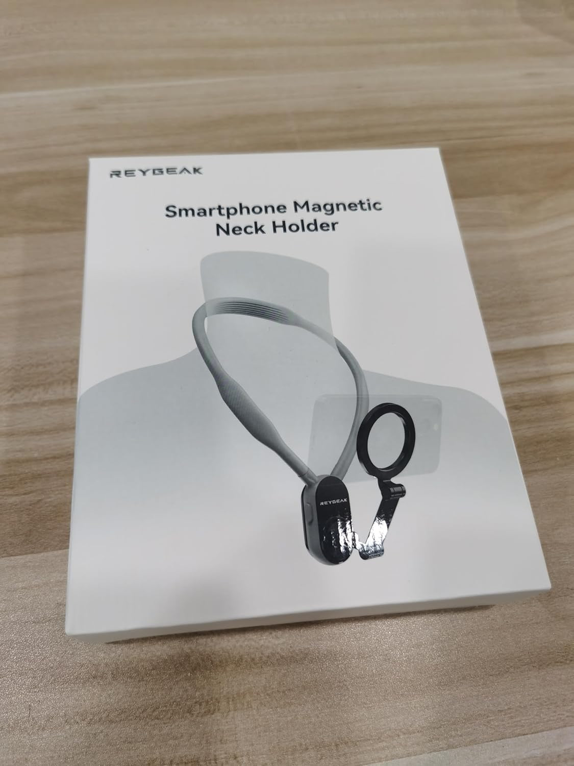 Magnetic Neck Phone Mount,2024 New Pov/Vlog Phone Holder for Magsafe Iphone 16/15/14/13/12 Pro Mini/Plus/Pro/Pro Max,Hand Free Chest Stand Video Recording for Android Phone Accessory(Grey)